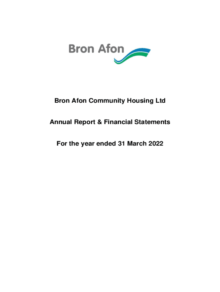 Fillable Online Bron Afon Community Housing Ltd Annual Report