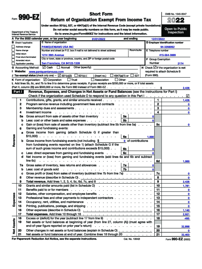 Fillable Online Final Complete Tax Return Forms 990, 199 & RRF1 FYE 6 Fax Email Print