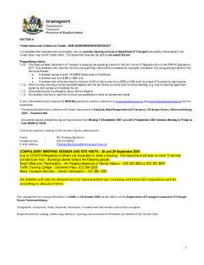 Fillable Online COMPULSORY BRIEFING SESSION AND SITE VISITS Fax Email ...