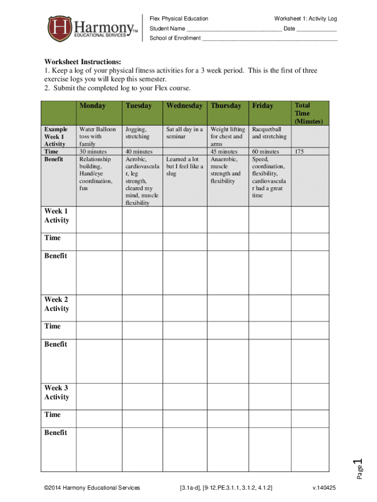Fillable Online Classroom Physical Activity Ideas and Tips Fax Email