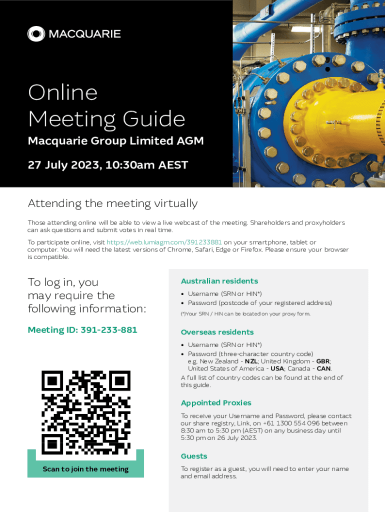 Fillable Online Macquarie Group Annual Report Fax Email Print pdfFiller
