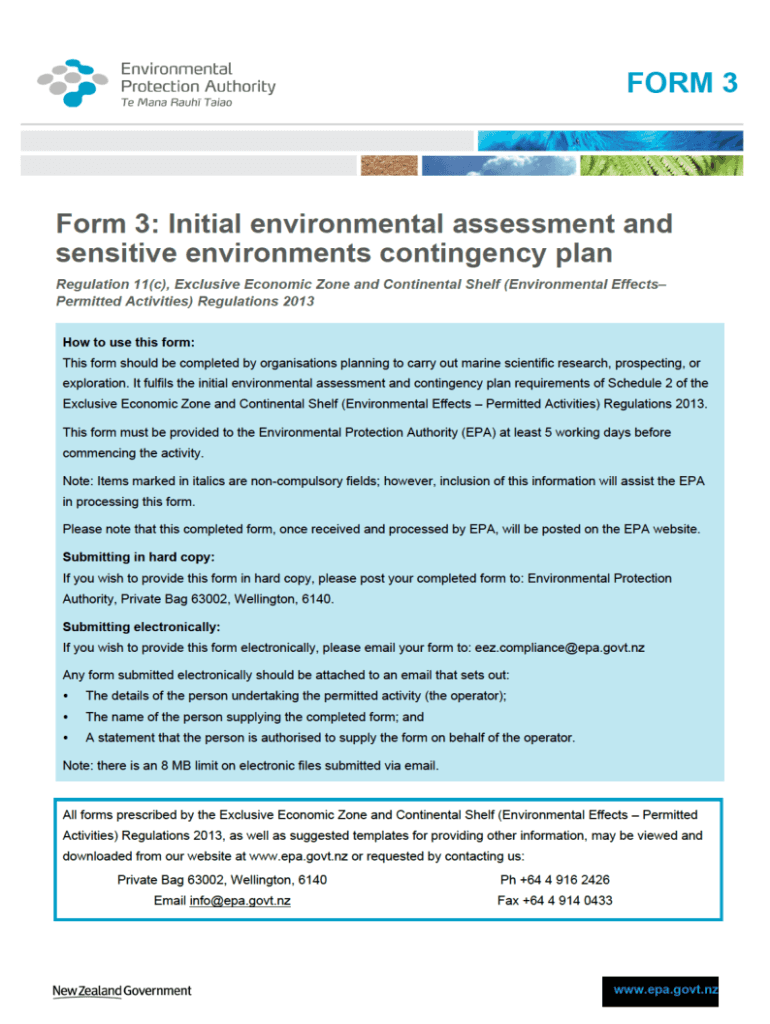 Fillable Online Exclusive Economic Zone and Continental Shelf