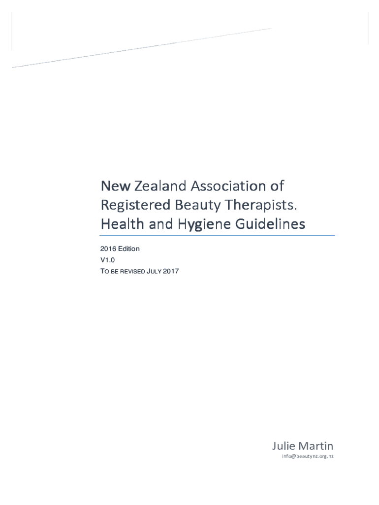 Fillable Online Health, Hygiene & Safety Standards; Code of Ethics Fax