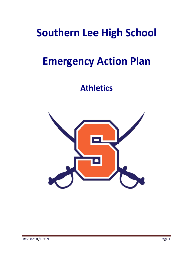 Fillable Online Burns High School Athletics Emergency Action Plan Fax