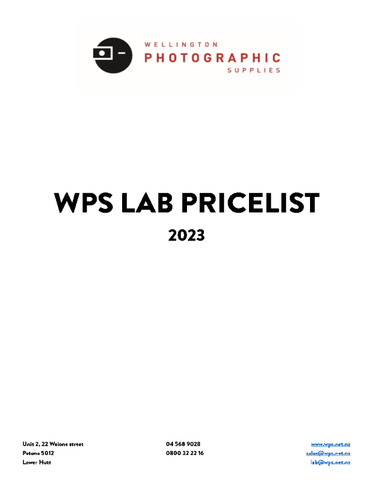 Fillable Online View Lab Prices Fax Email Print pdfFiller