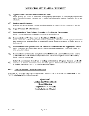 Fillable Online EMS Instructor Training Requirements Certification Fillable Online EMS Instructor Training Requirements Certification