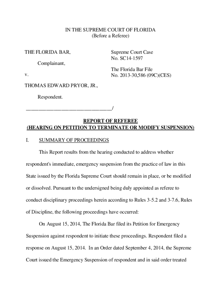 Fillable Online A Bakers Dozen of Badly Behavin' Florida Bar Lawyers in Fax Email Print