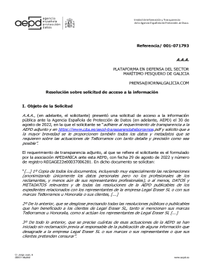 De la agencia espaola de proteccin de datos