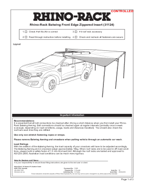 Fillable Online Rhino-Rack- Fitting Instructions - Accessories - 31124 ...
