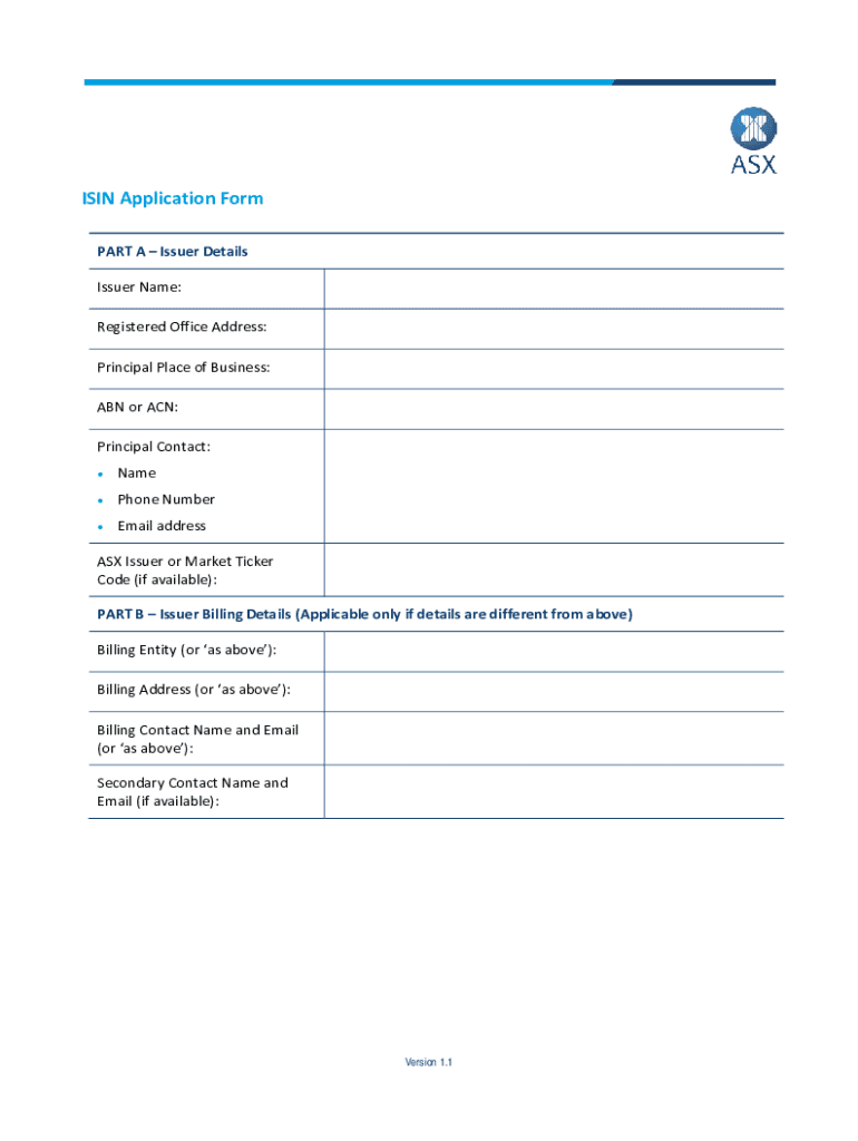 fillable-online-isin-application-form-fax-email-print-pdffiller