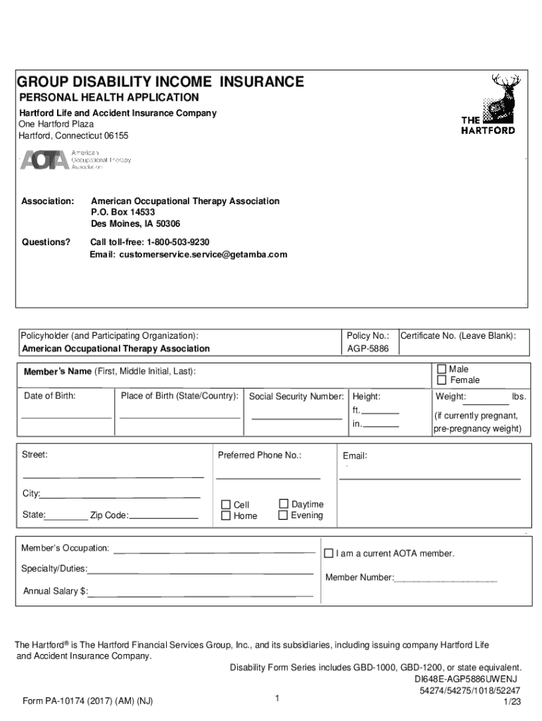 Fillable Online Disability Form Series includes GBD1000, GBD1200, or