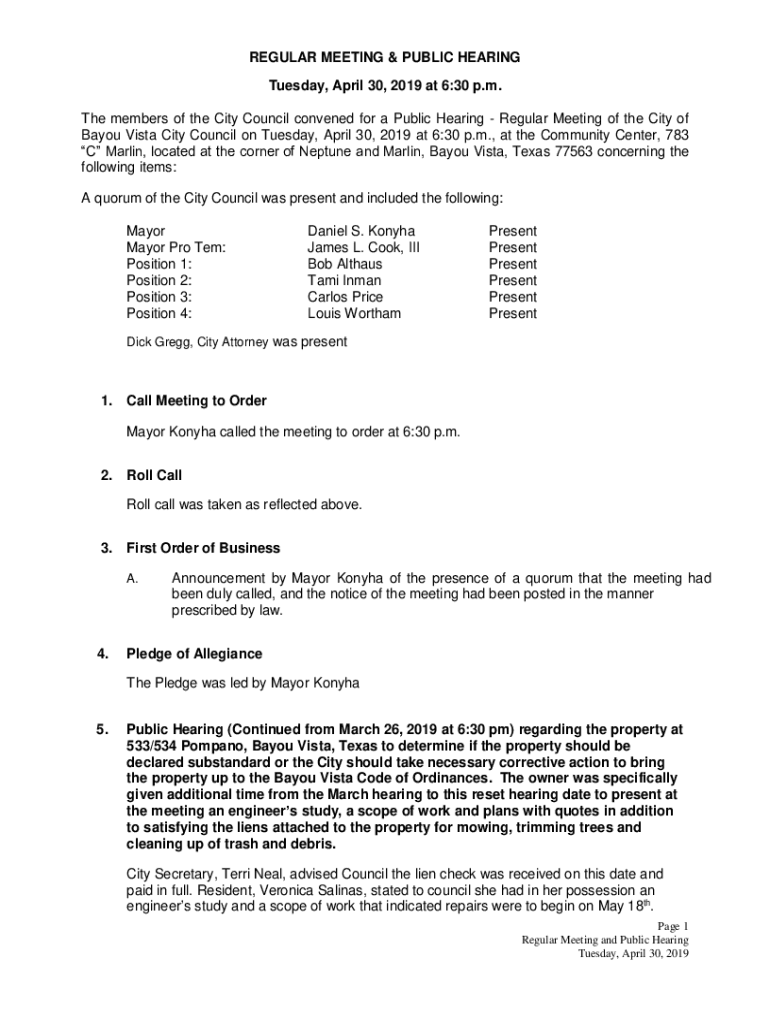 Fillable Online Regular Meeting Definition 288 Samples Fax Email Print