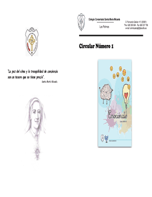 Circular Nmero 1 - CEIPS Santa Maria Micaela Las Palmas