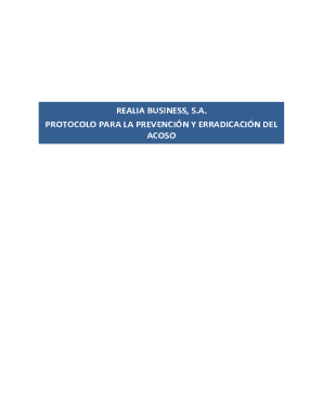 Protocolo para la prevencin y erradicacin del acoso