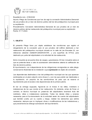 Pliego de condiciones administrativas que ha de regir la ...