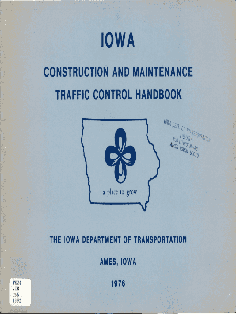 Fillable Online Iowa Construction and Maintenance Traffic Control