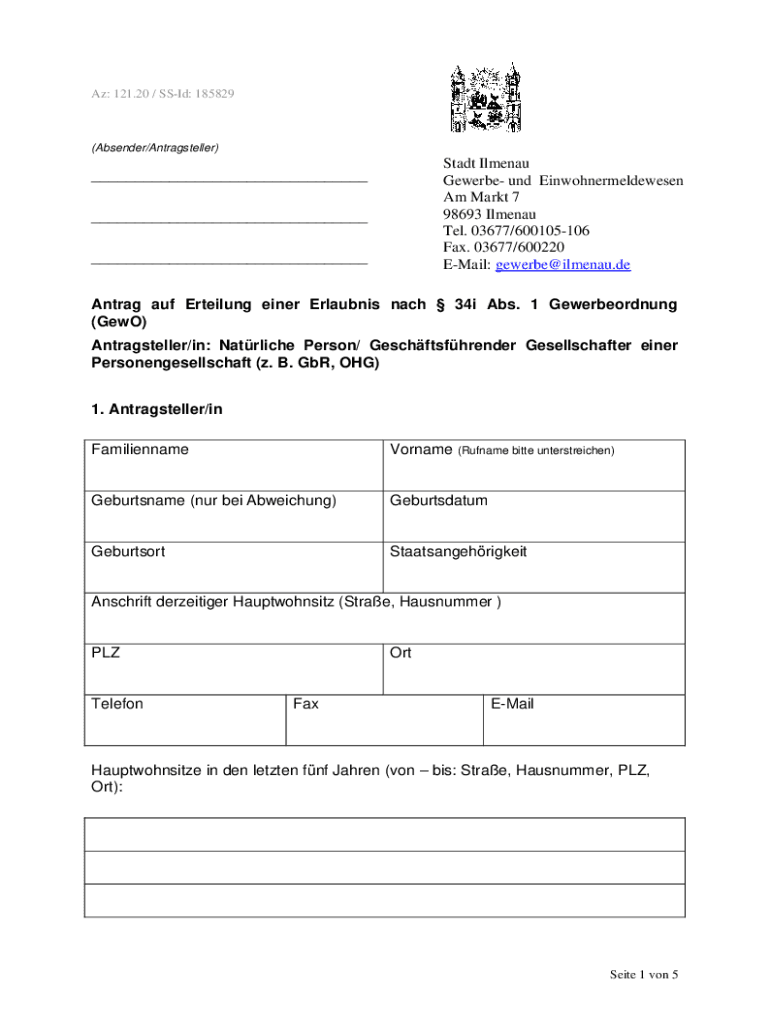 Ausfüllbar Online Antrag auf Erteilung einer Ausnahmegenehmigung im Fax Email Drucken