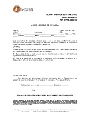 CREACIN BOLSA TRABAJO PEN JARDINERA REF. ...