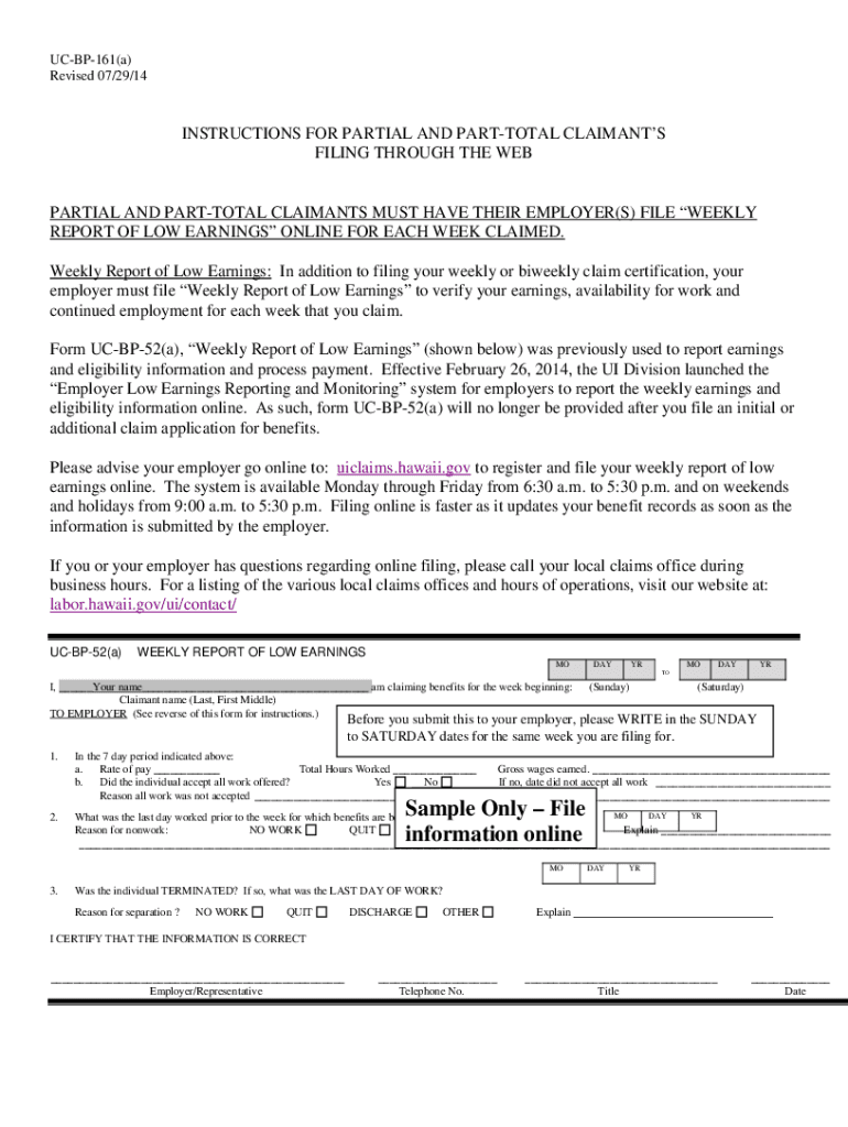 Fillable Online Uiclaims Hawaiigov Fill Online, Printable, Fillable