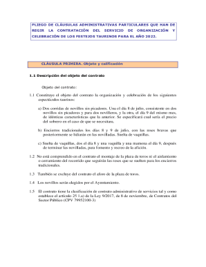 Objeto del contrato: