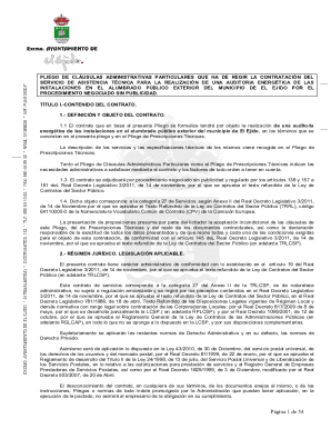 Pliego de prescripciones tcnicas para la contratacin de los ...