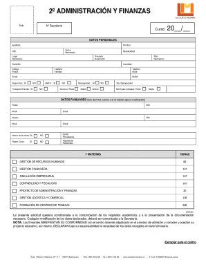 A. Datos del s Datos del/de la solicitante Nombre Apellidos ...