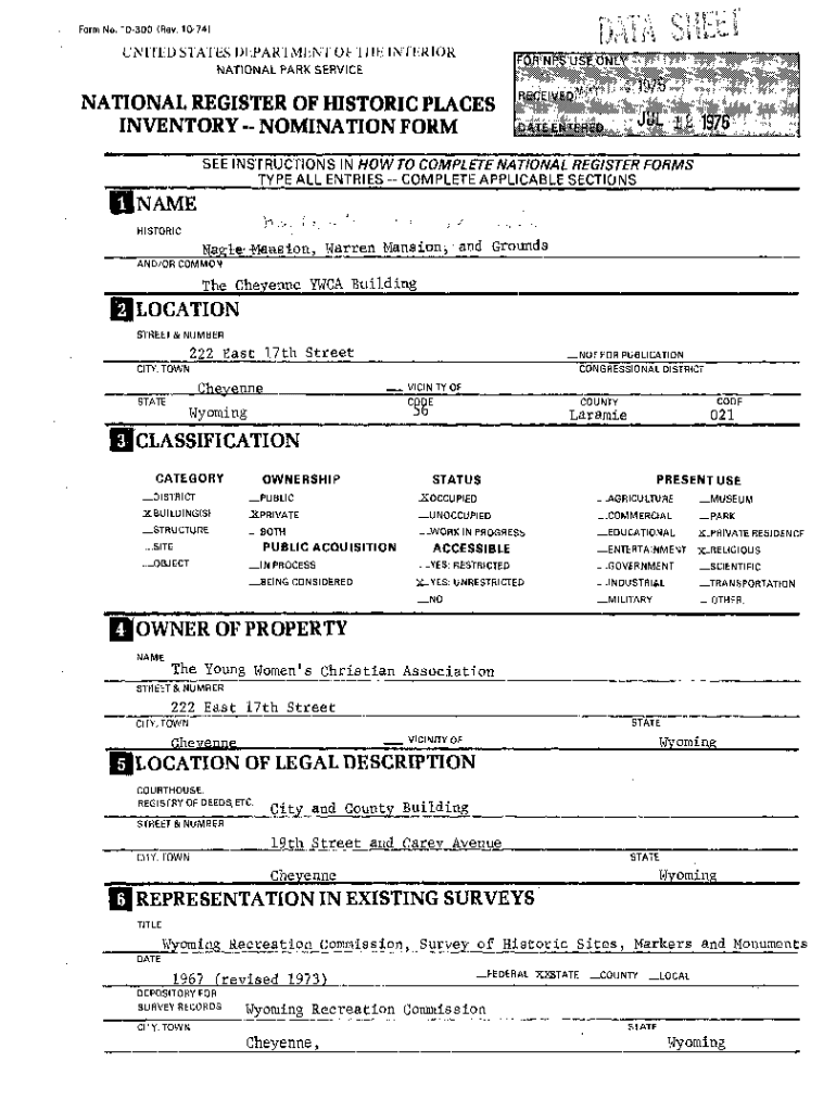 Fillable Online wyoshpo state wy Wyoming Laramie County National