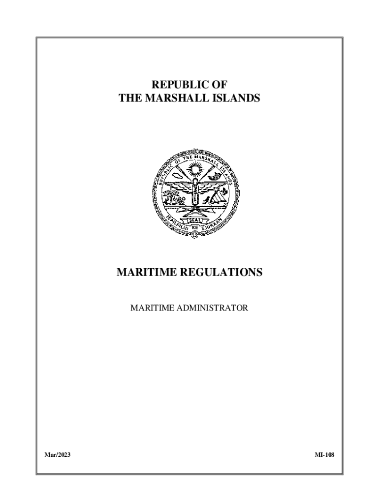 Fillable Online The Role of the Marshall Islands Flag in the Shipping