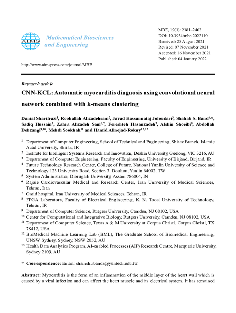 Fillable Online CNNKCL. Myocarditis is the form of an inflammation of