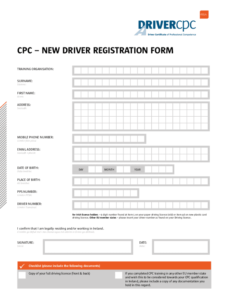 Fillable Online Driver Qualification Card Application Form Fax Email