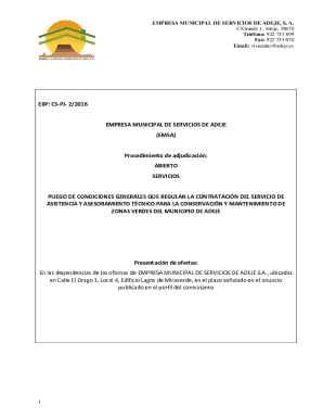 EMPRESA MUNICIPAL DE SERVICIOS DE ...