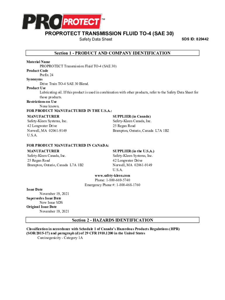 Fillable Online TO4 Heavy Duty Transmission Fluid.pdf Product Data