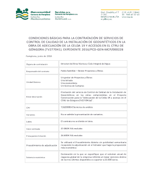 Plan de control de calidad para la instalacin de los ...