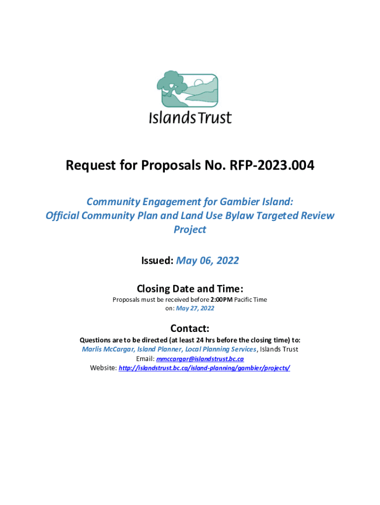 Fillable Online islandstrust bc Gambier Island Official Community Plan