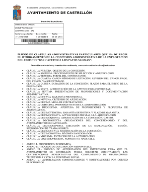 Pliego administrativo bar patos-salinas-tercera licitacion