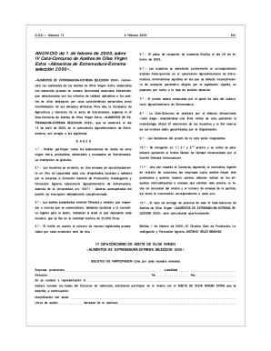 IV Cata-Concurso de Aceites de Oliva Virgen Extra