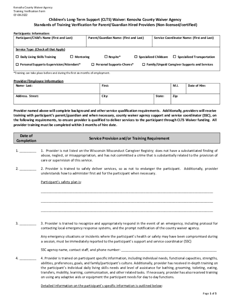 Fillable online clts forms list fax email print pdffiller