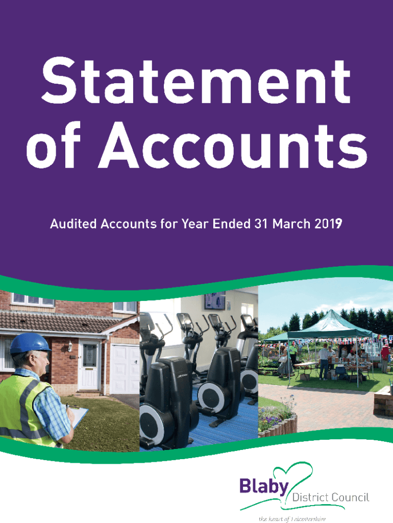 Fillable Online BLABY DISTRICT COUNCIL STATEMENT OF ACCOUNTS Fax