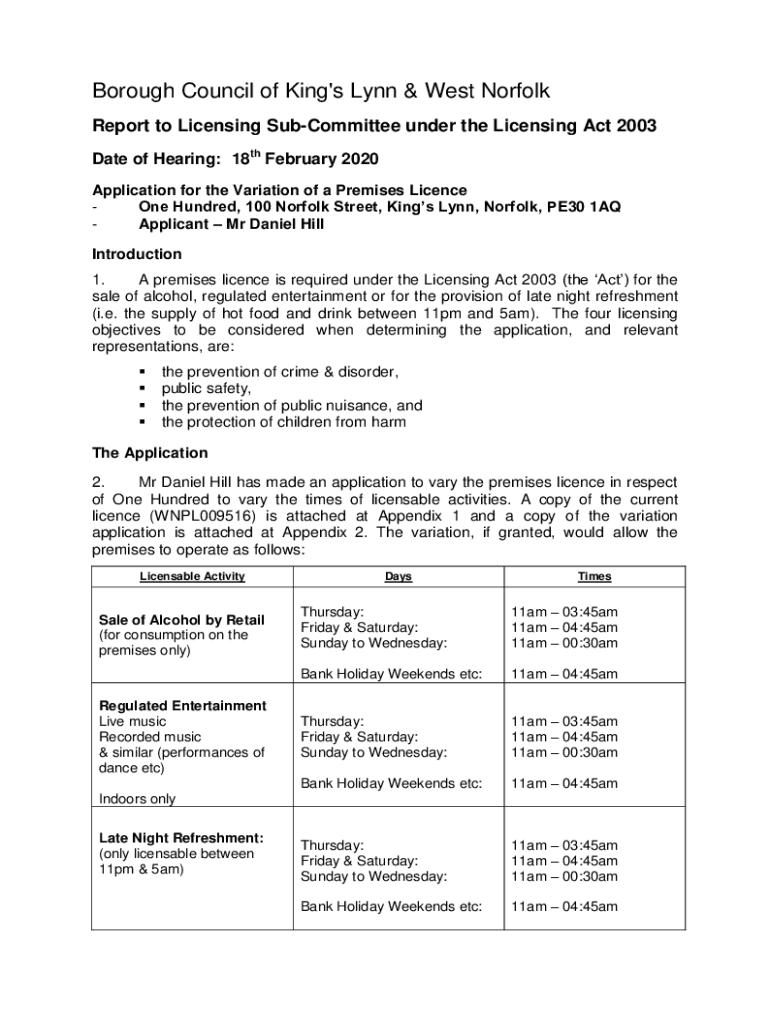 Fillable Online democracy westnorfolk gov King's Lynn and West Norfolk