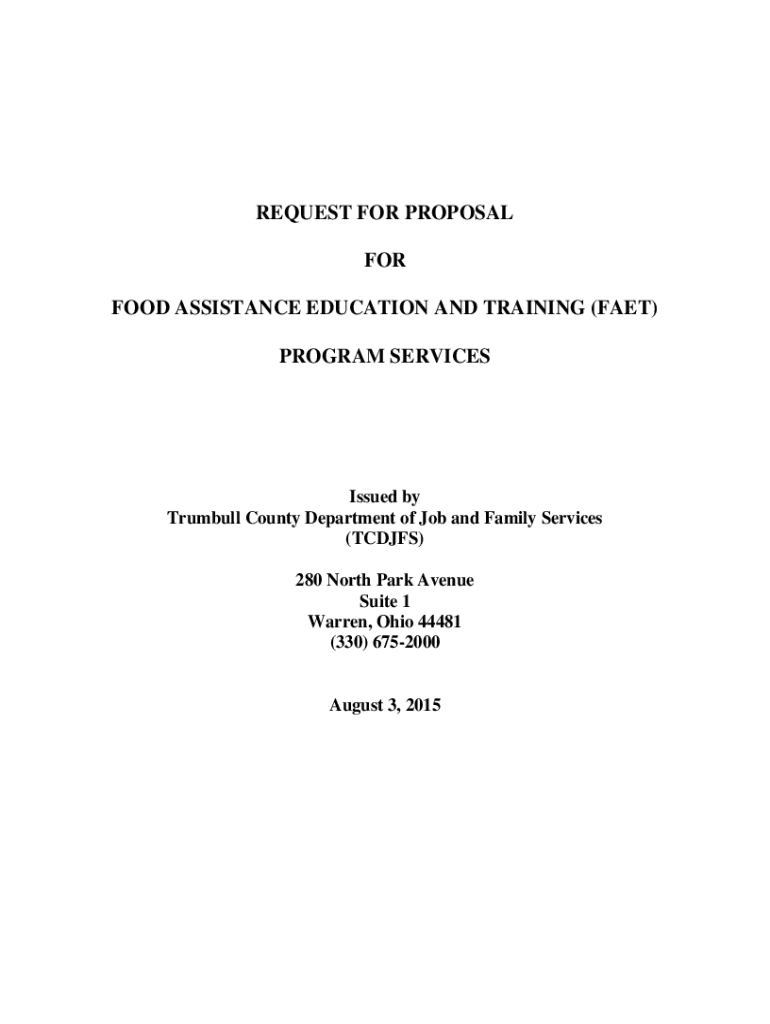 Fillable Online Food Assistance Job & Family Services Trumbull County