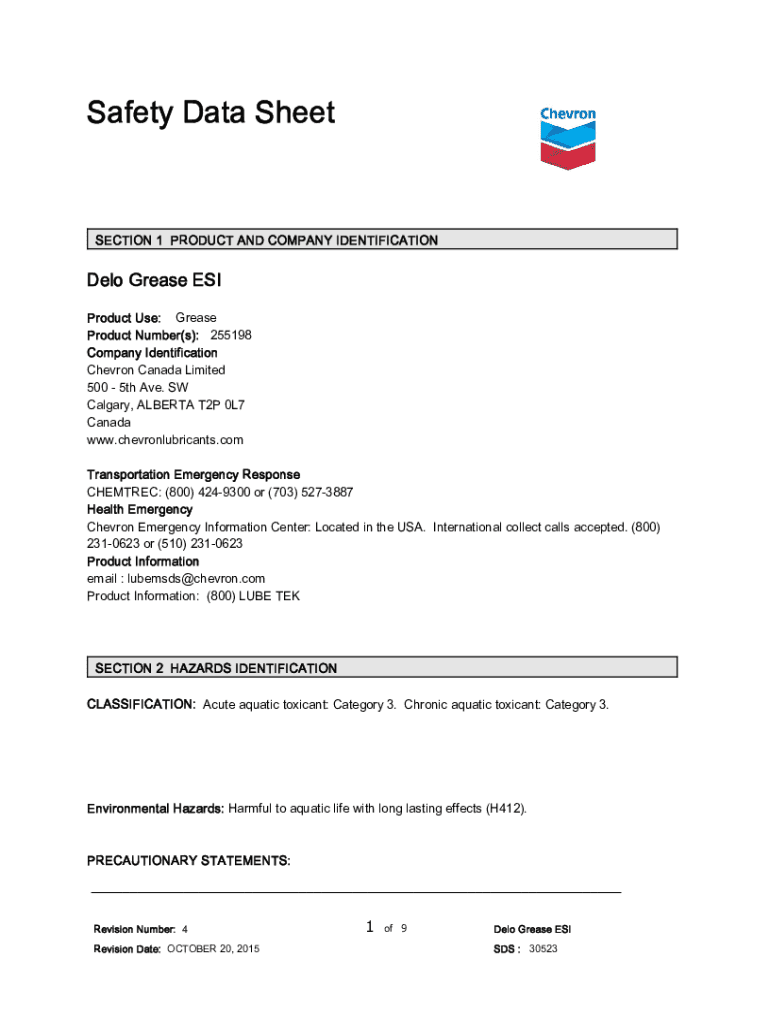 Fillable Online Oil & Grease Remover Safety Data Sheet Fax Email