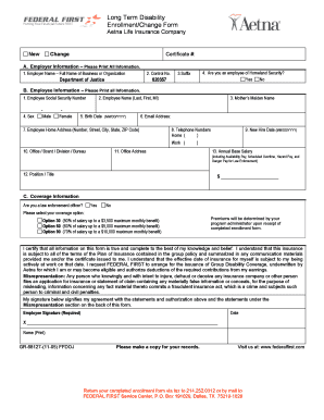 Long Term Disability Enrollment Form