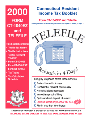 Connecticut Income Tax Form CT-1040EZ