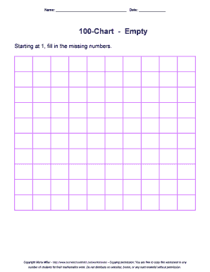 Blank 100 chart printable pdf - 100-Chart - Empty - Homeschool Math - free math - homeschoolmath