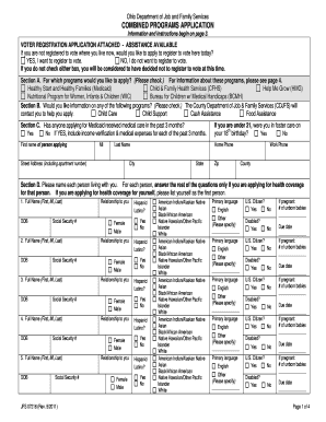 Ohio Combined Programs Application