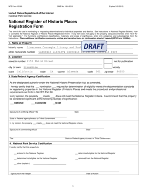 National Register of Historic Places Registration Form