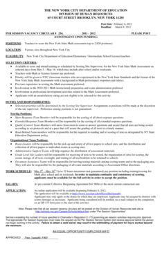 New York City Math Assessment Scoring Application