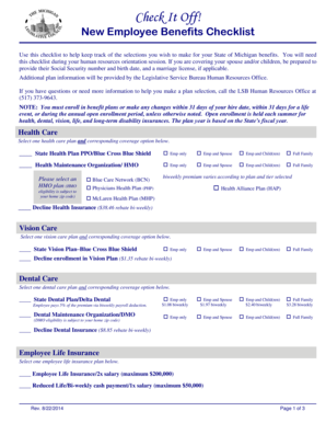 New Employee Benefits Checklist