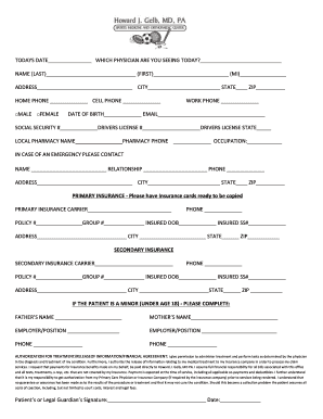 Patient Registration Form