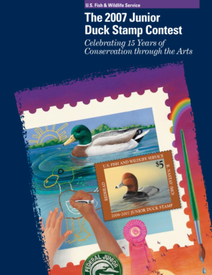 Junior Duck Stamp Contest Entry Form